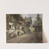 Dorfstraße in den Alpen by Georg Janny