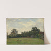 Dorfwiese mit Bauernhäusern unter Bäumen by Philipp Röth