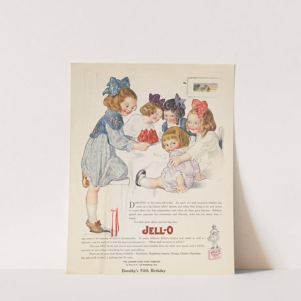 Dorothy’s fifth birthday Jell-o (1920) by Rose Cecil O'''Neill