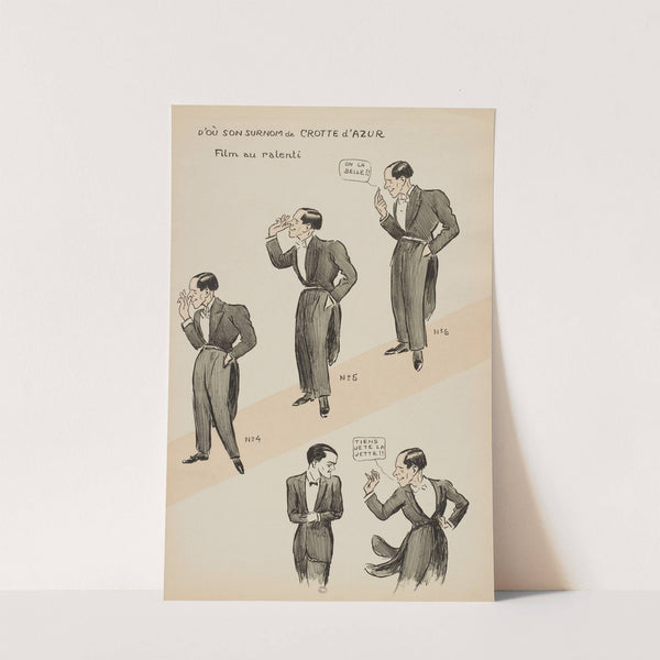 D’où son surnom de crotte d’azur (1924) by Georges Goursat (Sem)