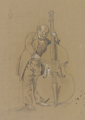 Double-bass player
