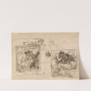 Double croquis pour la revue ‘Paris-Rome’ (1918) by Albert Besnard