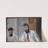 Double Portrait of a Bearded Man in a White Shirt by Ernst Schiess