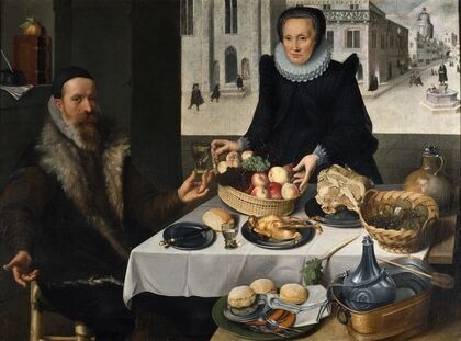 Double Portrait of an Elderly Couple