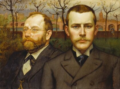 Double Portrait of Heinrich Pallmann and Heinrich Weizsaecker — size preview