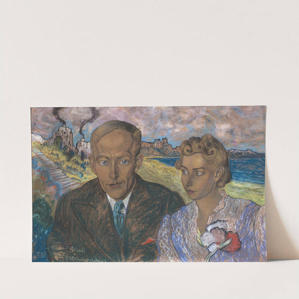 Double portrait of Helena Lisińska and Jan Gadomski (1939) by Stanisław Ignacy Witkiewicz