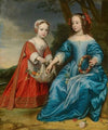 Double Portrait of Prince Willem III (1650- 1702) and his Aunt Maria,Princess of Orange (1642-1688) as Children