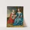 Double Portrait of Prince Willem III (1650- 1702) and his Aunt Maria,Princess of Orange (1642-1688) as Children by Gerard van Honthorst