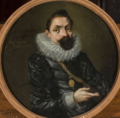 Double-sided portrait of Johann Christoph Oelhofen