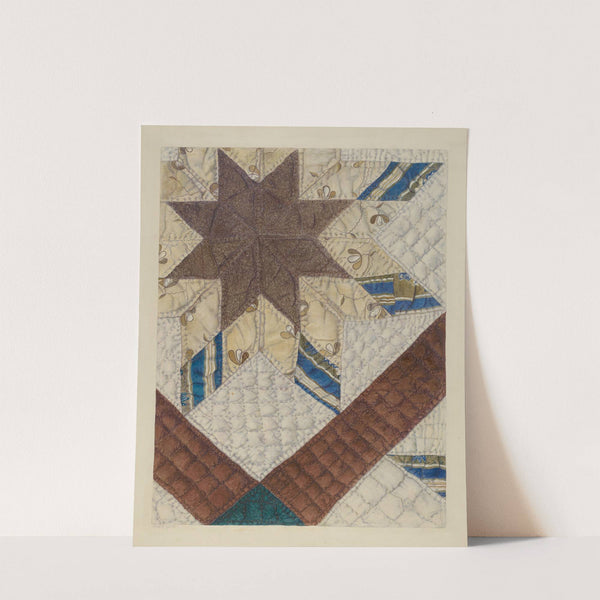 Double Star Patchwork Quilt by Maud M. Holme