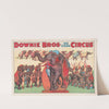 Downie Bros. Big 3 ring circus. &#8216;Teddy&#8217; famous New York hippodrome elephant (1920-1930) by Erie Litho Co.