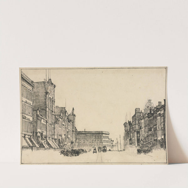 Downtown, Cleveland (c. 1870–1909) by Otto Henry Bacher