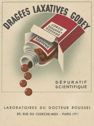 Dragées laxatives Gobey (1910-1950)