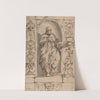Draped Male Figure Standing in a Niche by Gregorio Lazzarini