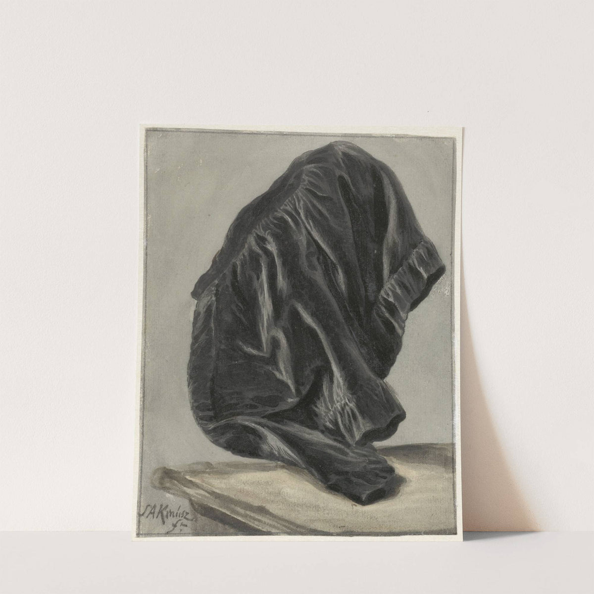 Draperiestudie by Simon Andreas Krausz