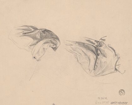 Drapery studies (1866-1867)