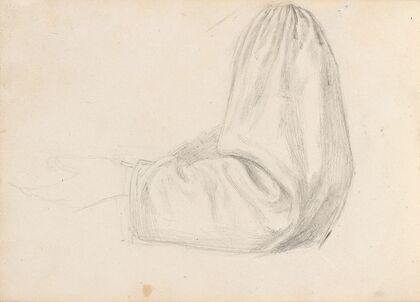 Drapery study (Probably 1838 or 1839)