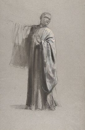 Drapery Study for a Cleric (lower register)