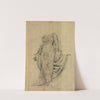 Drapery study for figure of Botany (1896) by Kenyon Cox