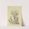 Drapery study for figure of Mathematics (1896) by Kenyon Cox