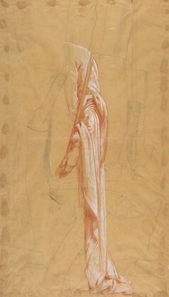 Drapery Study for Sainte-Clotilde