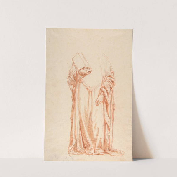 Drapery Study for Sainte-Clotilde by Isidore Pils