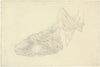 Drapery study on a reclining figure