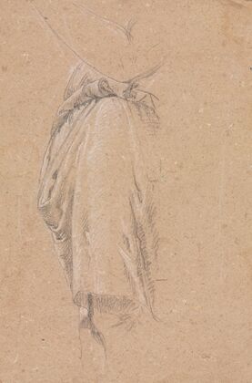 Drapery study with elbow