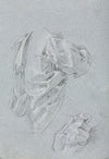 Drapery study with left hand
