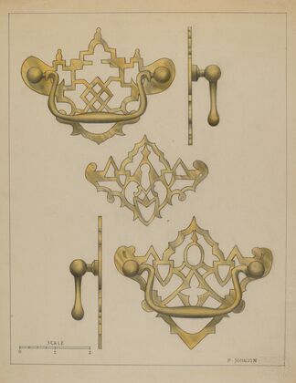 Drawer Pulls and Key Plate