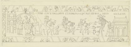 Drawing after the Bayeux Tapestry