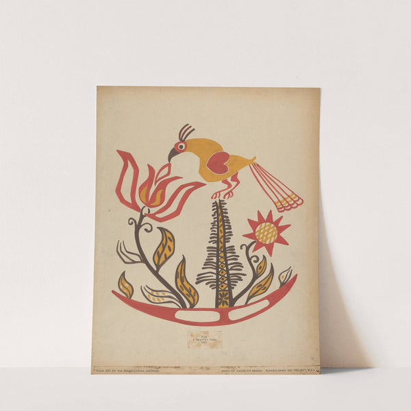 Drawing for Plate 14 - From the Portfolio Folk Art of Rural Pennsylvania by American 20th Century