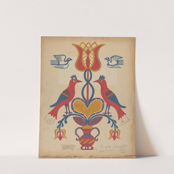 Drawing for Plate 15 - From the Portfolio Folk Art of Rural Pennsylvania by American 20th Century