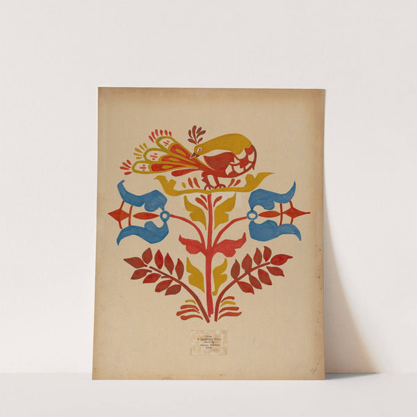 Drawing for Plate 4 - From Portfolio Folk Art of Rural Pennsylvania by American 20th Century
