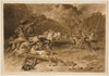 Drawing for The Encounter (Indian Fight on Horseback) (1981)