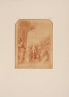 Drawing of adoration of the shepherds