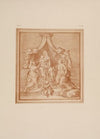 Drawing of blessed virgin and child with St. Catherine and St. Margaret