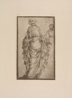 Drawing of St. Peter holding keys