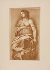 Drawing of woman in drapery