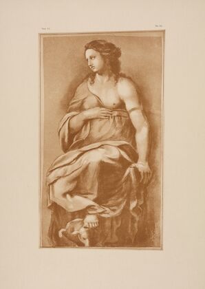 Drawing of woman in drapery
