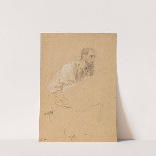 Drawing older man by Gustav Klimt