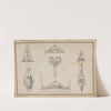 Drawing with Seven Designs for Firearms Ornament by Jean-Francois Lucas