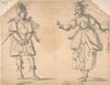 Drawings for Two Masquerade or Ballet Costumes (‘Sospiri’ and ‘Baci’)