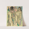Drei Akte im Wald by Ernst Ludwig Kirchner