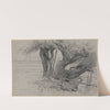 Drei alte Weiden bei Langenpreising by Gustav Kampmann