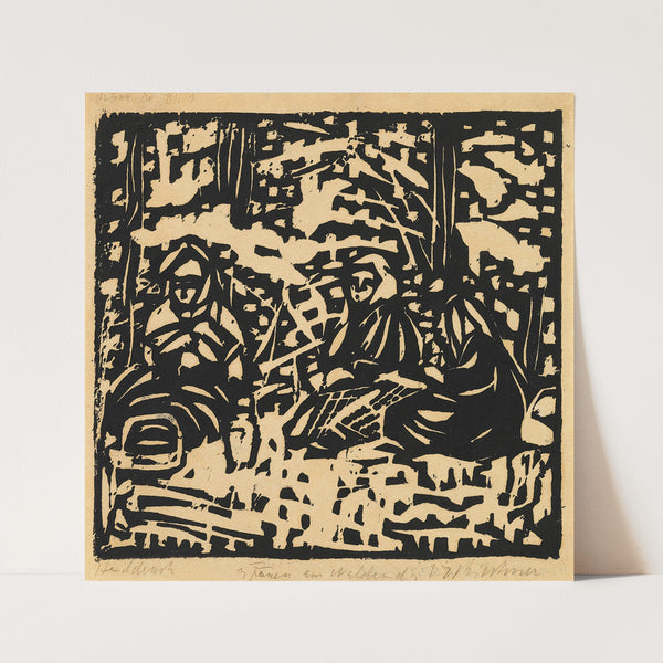 Drei Frauen am Waldesrand (1906) by Ernst Ludwig Kirchner