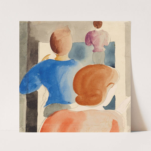 Drei Frauen von rückwärts (1932) by Oskar Schlemmer