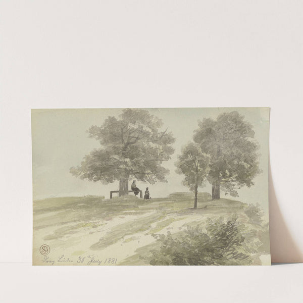 Drei Linden by Heinrich Adolf Valentin Hoffmann