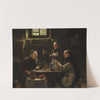 Drei Mönche bei der Vesper-Mahlzeit. by Adolf Humborg