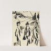 Drei Spaziergänger in einer Gebirgslandschaft (1927) by Ernst Ludwig Kirchner
